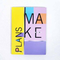 Блокнот А5 80 листов клетка мягкая обложка Make Plans