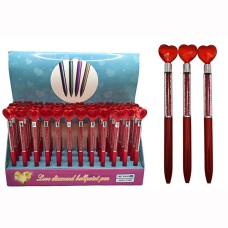 Ручка кулькова Серце червоне