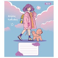 Тетрадь 1Вересня 18 листов клетка Anime girl