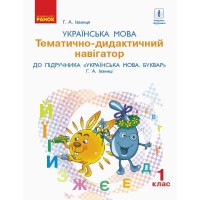 НУШ 1 кл. Українська мова Розробки уроків.Тематично-дидакт. навігатор до букв. Іваниці Г.А. (Укр)