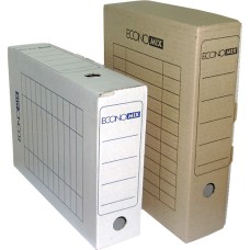 Архивная коробка А4 картон 8см белый