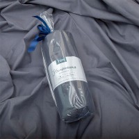 Простынь ВДОХНОВЕНИЯ с резинкой 180х200 см графит
