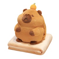 М`яка іграшка Capybara + плед