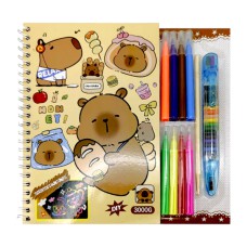 Альбом для творчості 3 в 1 Capybara + фломастери