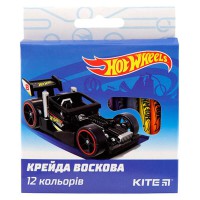 Крейда воскова 12 кольорів Hot Wheels