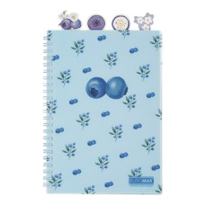 Блокнот на пружині А5 BLUEBERRY ARABESKI 80 аркушів