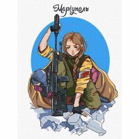 Картина за номерами 30*40см + фарби + пензель 2 шт з рамкою Маріуполь