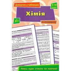 Довідник у таблицях Хімія 7-11 кл.