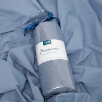 Простыня ВДОХНОВЕНИЕ с резинкой 90х200 см голубой