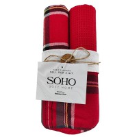 Набір кухоних рушників SOHO 40*60см 2 шт Sell Red