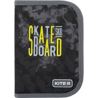 Пенал Kite без наполнения 1 отделение 2 отворота Skateboard