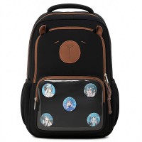 Рюкзак молодежный 45*31*13см Capybara черный