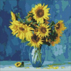 Алмазна мозайка 40*40см Улюблені соняшники
