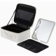 Косметичка дорожна з дзеркалом та підсвіткою колір білий