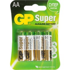 Батарейки GP пальчикові Super GP15A-2DP40 4шт в уп.