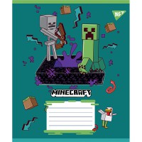 Зошит 12 аркушів клітинка Minecraft Heroes