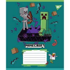 Зошит 12 аркушів клітинка Minecraft Heroes