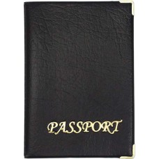 Обкладинка на закордонний паспорт штучна шкіра золото