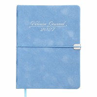 Щоденник датований А5 2027 VELOUR блакитний