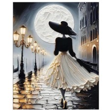 Алмазна мозайка 40*50см Під сяйвом повного місяця
