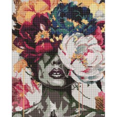 Алмазна мозайка 40*50см Мрійливі півоні