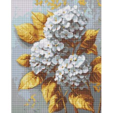 Алмазна мозайка 40*50см Золота гортензія