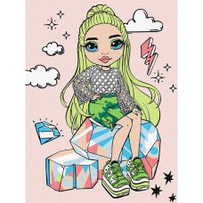 Картина за номерами для дітей 30*40см Rainbow High Jade Hunter