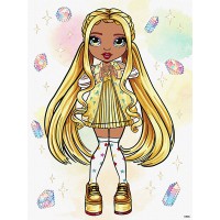 Картина по номерам для детей 30*40 Rainbow High. Sunny