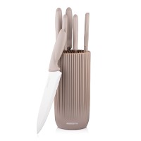 Набір ножів Ardesto 7 предметів бежевий