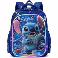 Рюкзак шкільний 36*27*13см Stitch синій LED