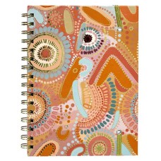 Блокнот А5 на пружині обкладинка з фольгою