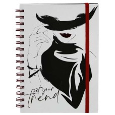 Блокнот А5 на пружині обкладинка з фольгою