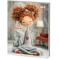 Dziennik szkolny Tak, integralna okładka Curly Girl