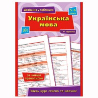 Довідник у таблицях Українська мова 5–6 класи