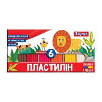 Пластилин 1Вересня Zoo Land 6 цветов