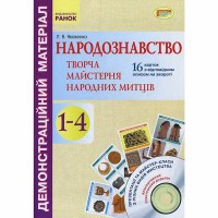 Демонстраційний матеріал. Народознавство.Творча майстерня народних митців 1-4 кл.+диск (укр)