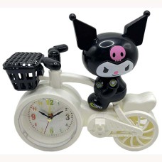 Годинник-будильник Велосипед з зайчиком Куромі