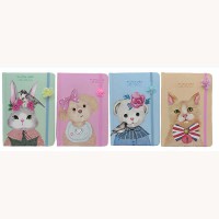 Блокнот на резинке А5 Зверюшки