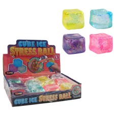 Іграшка-антистрес Сквіш Ice Cube з блискітками 5,5см