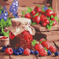 Алмазна мозаїка 40*40см Малинове варення