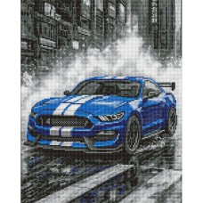 Алмазна мозаїка 40*50см Сині перегони