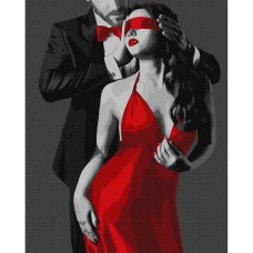 Картина за номерами 40*50см + фарби + пензель 3 шт з рамкою Колір пристрасті