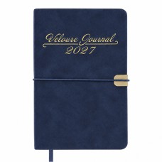 Щоденник датований А6 2026 VELOUR синій