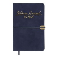 Щоденник датований А6 2024 VELOUR синій