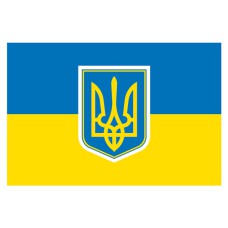 Прапор України 145*90 з гербом