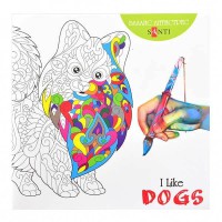 Раскраска-антистресс I like dogs