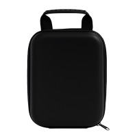 Косметичка дорожна з дзеркалом та підсвіткою колір чорний 23*13*8см