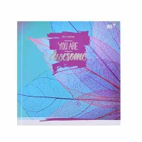 Блокнот YES 15*15см 64 листа линия интегральная обложка Leaves