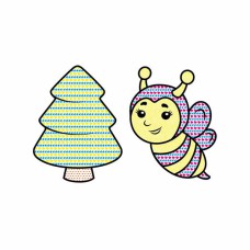 Водні розмальовки для найменших Бджола