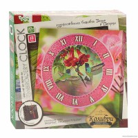 Годинник з вишивкою гладдю Embroidery clock